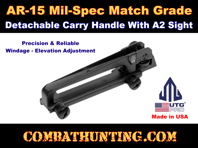 UTG PRO US Made Mil-spec AR-15 Carry Handle With A2 Sight style=
